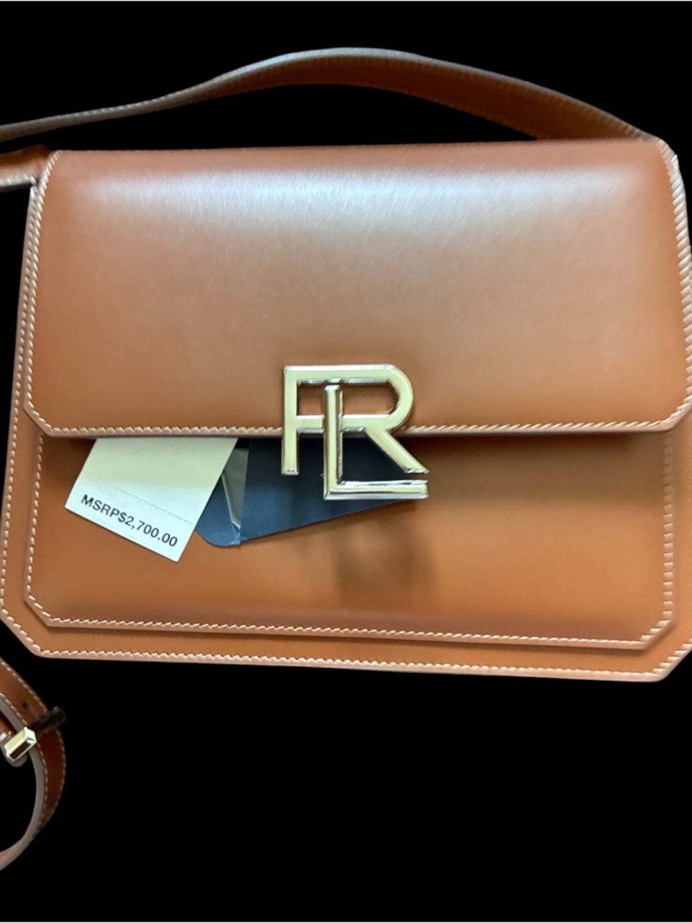 RL 888 Box Calfskin Crossbody Bag